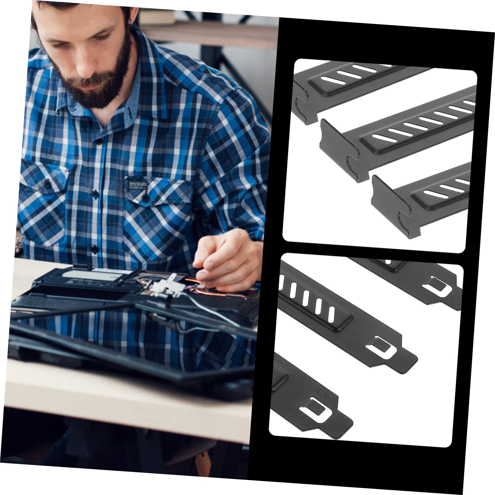 4 Set Copertura Slot Pci Per Chassis Computer Inossidabile Polvere Per Fessure Posteriore Facile Installare E Rimuovere Resistenti E Robusti Per Mantenere Pulito 20 Pezzi*4