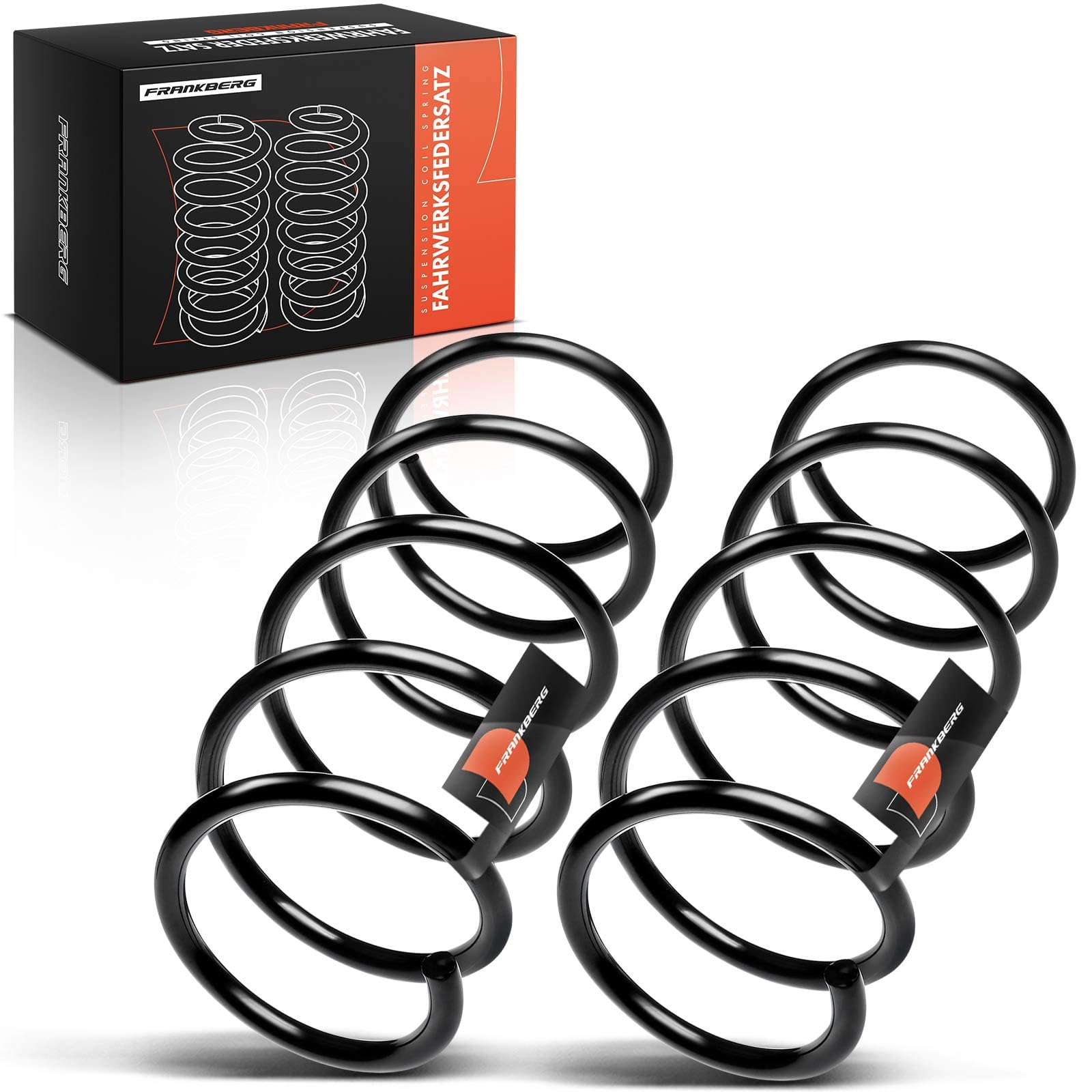 Frankberg 2x Coil Spring Front axle Compatible with Clio II BB CB 1.2L Hatchback 1998-2005 Replace# 8200193020