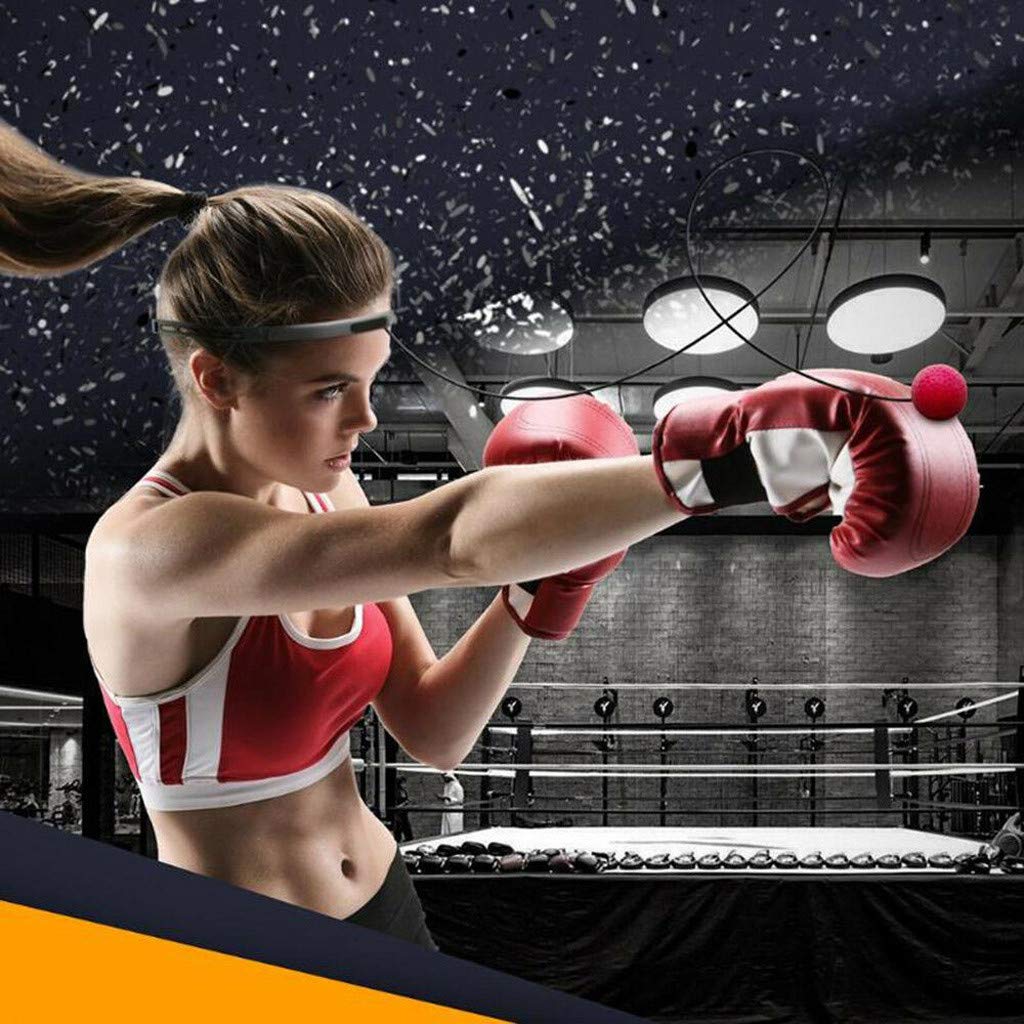 Lot De 2 Balles De Réflexes Boxe – Bandeau Réglable – Entraînement Vitesse Et Réactivité – Enfants/Adultes