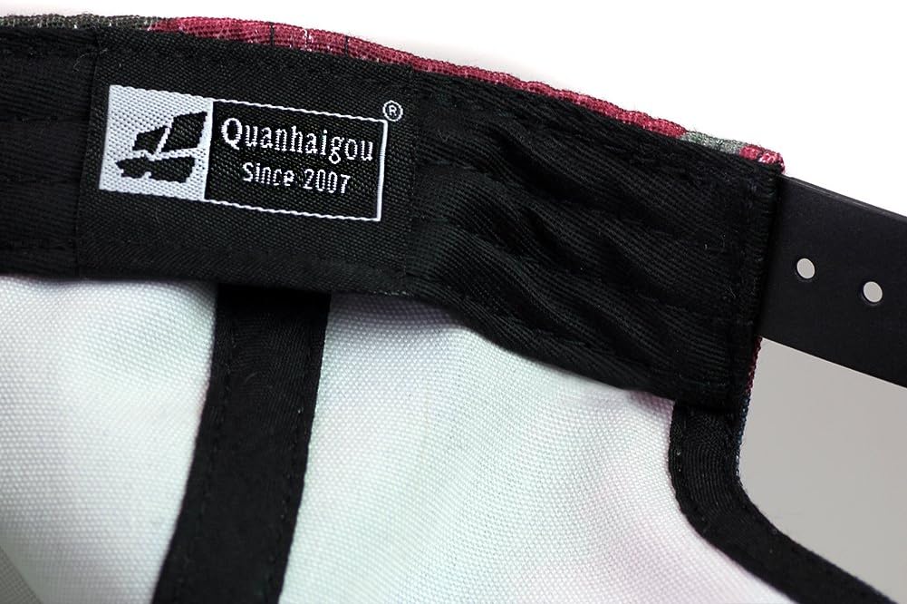 Quanhaigou Snapback Hat for Men Women,Hip Hop Style Colorful Flat Bill Hats Teens Adjustable Baseball Cap - Image 5
