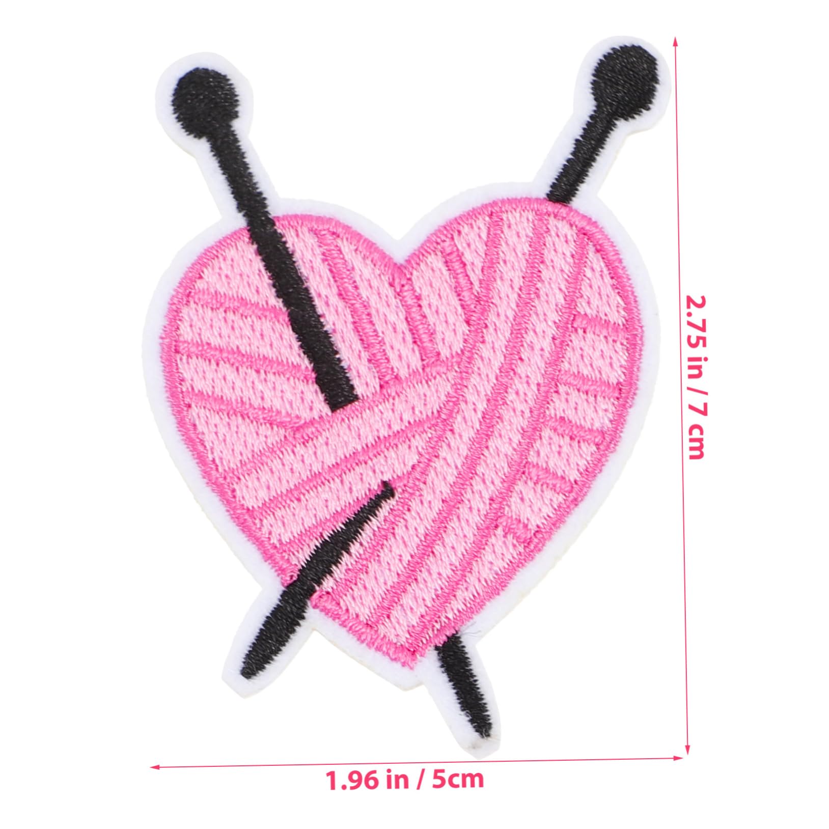 Ciieeo 4 Sets Herz-aufnäher Zum Aufbügeln Für Kleidung Gestickte Herz-aufnäher Vielseitig Verwendbares Design Einfach Anzubringen Für Mäntel T-shirts Hosen Hüte Schuhe 20 Stück * 4