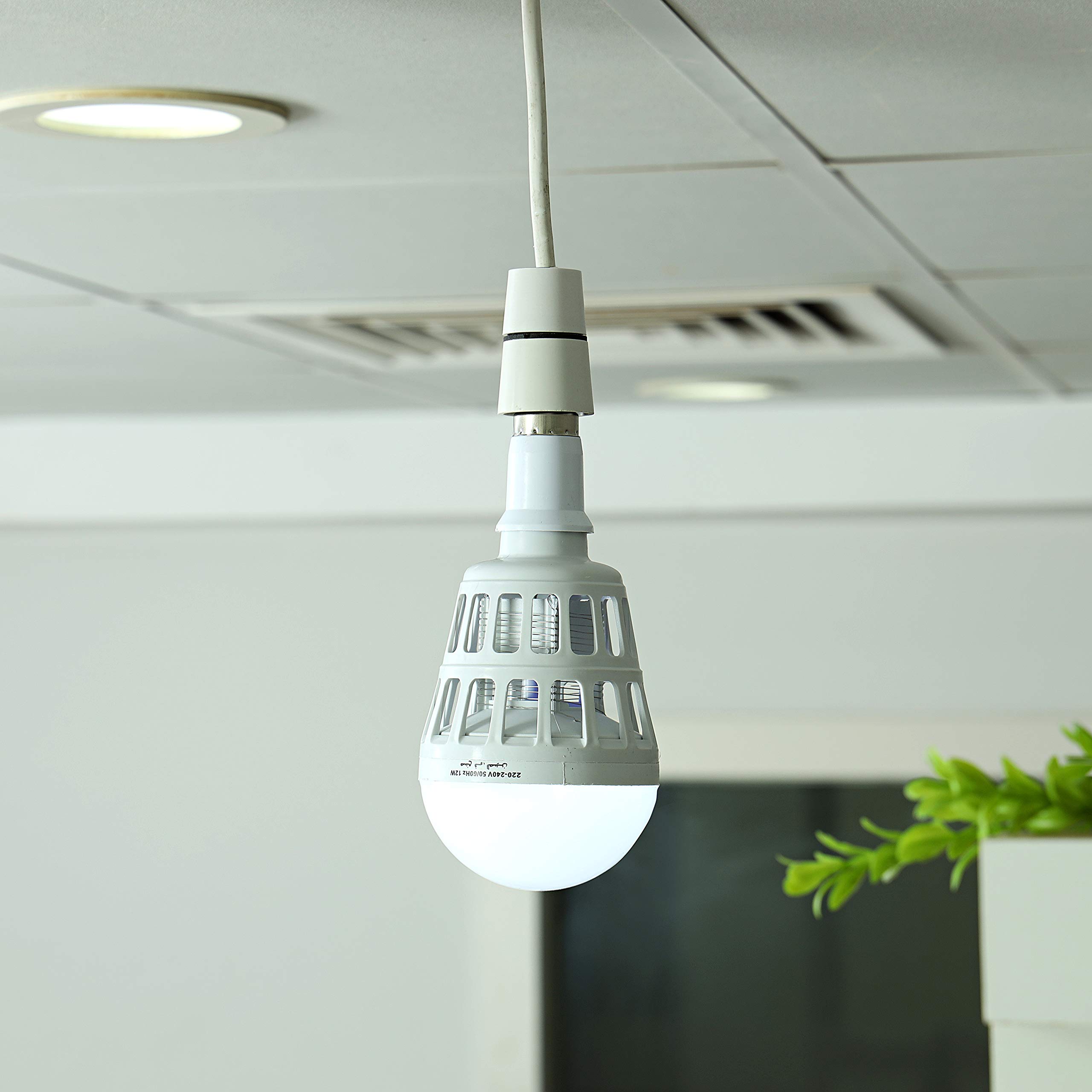 Olsenmark Led Bulb And Insect Killer, White, Ombk1742