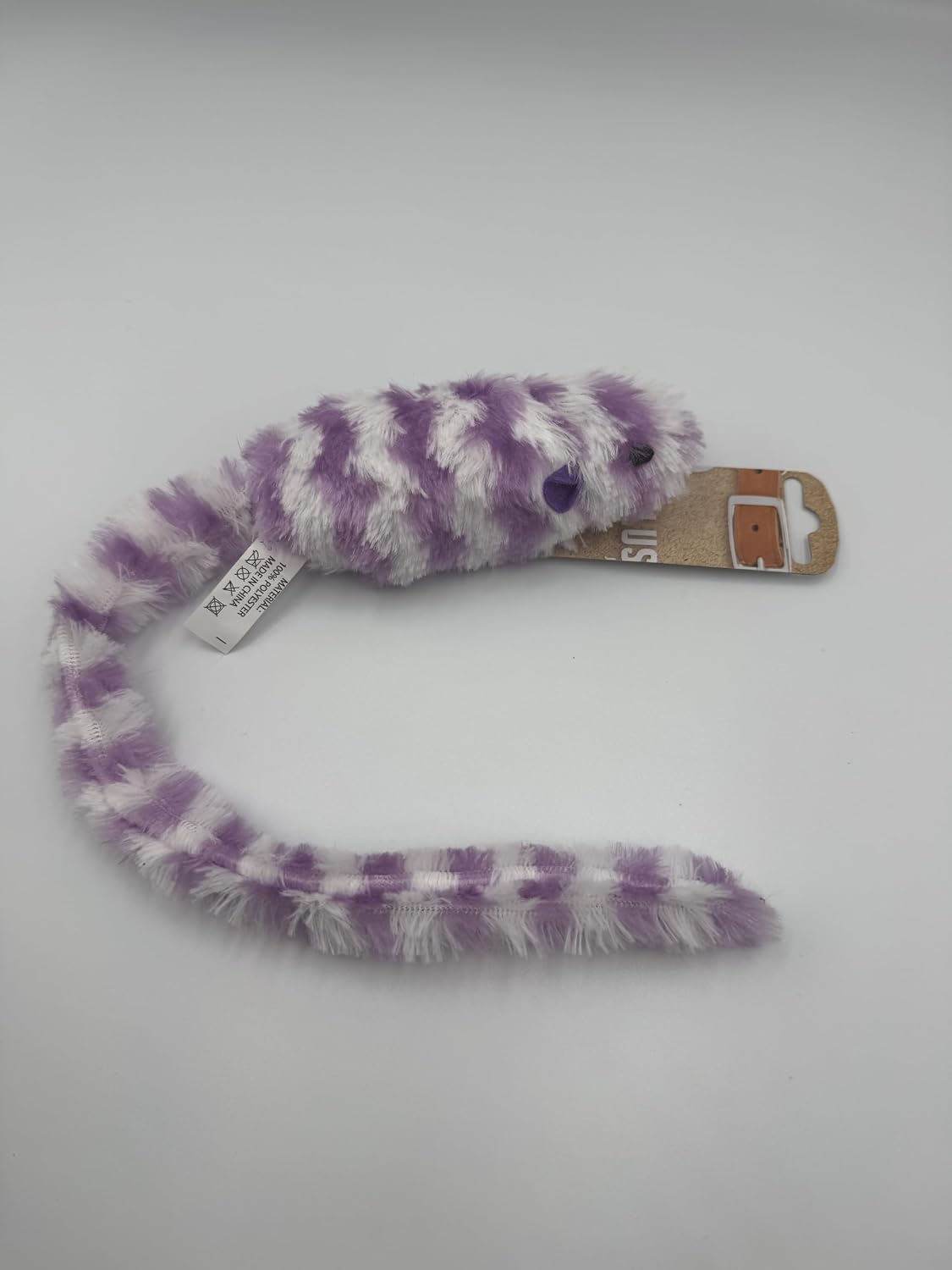 Plush Mouse Toys for Cats, Two Count, One Green One Purple