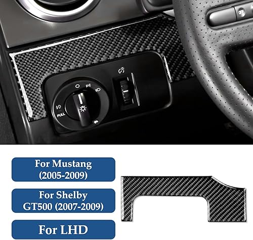 Miniatura 80 de Car Air Conditioning Control Panel Sticker Cover for Ford Mustang GT Shelby 2005 2006 2007 2008 2009 Accessories Carbon Fiber Decal Air Conditioning