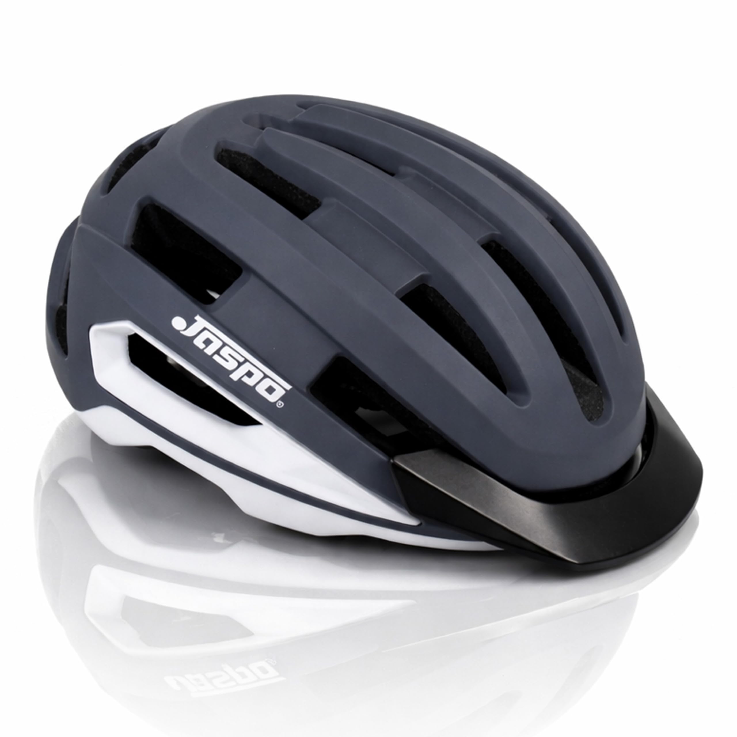 Jaspo Moon Cycling Helmet with Detachable Visor | Magnetic Buckle | Lightweight Cycling Helmet with Ventilated Shell | Adjustable Fit upto 4cm | Ideal for Men,Women & Kids (Dark Grey, Small (52-56cm))-image-33