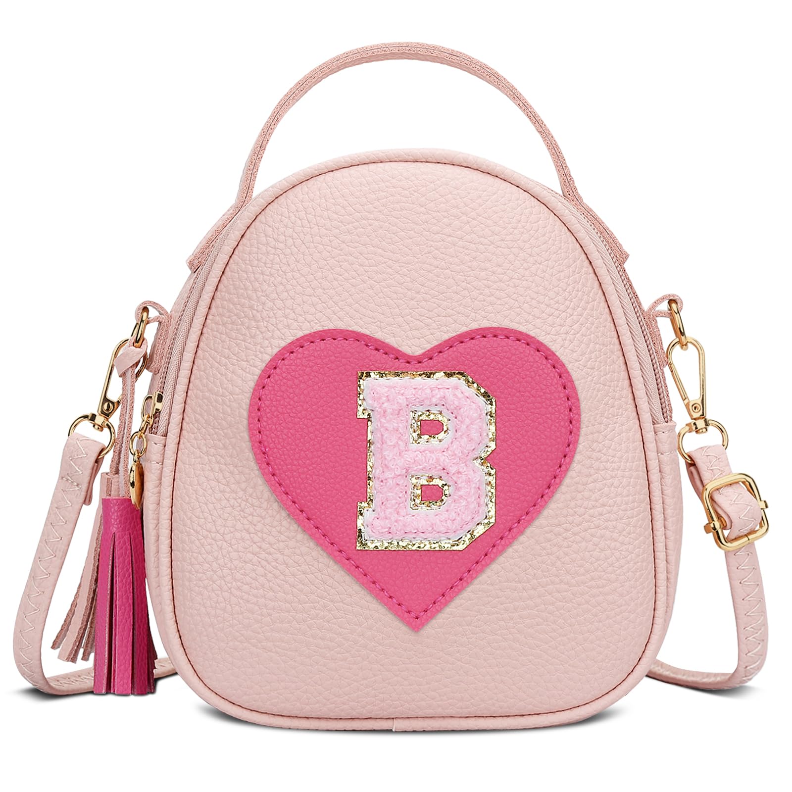 KKXIU Valentines Day Gifts for Kids Gifts for Girls Little Girl Crossbody Bag Small Backpack with Tassel (B)