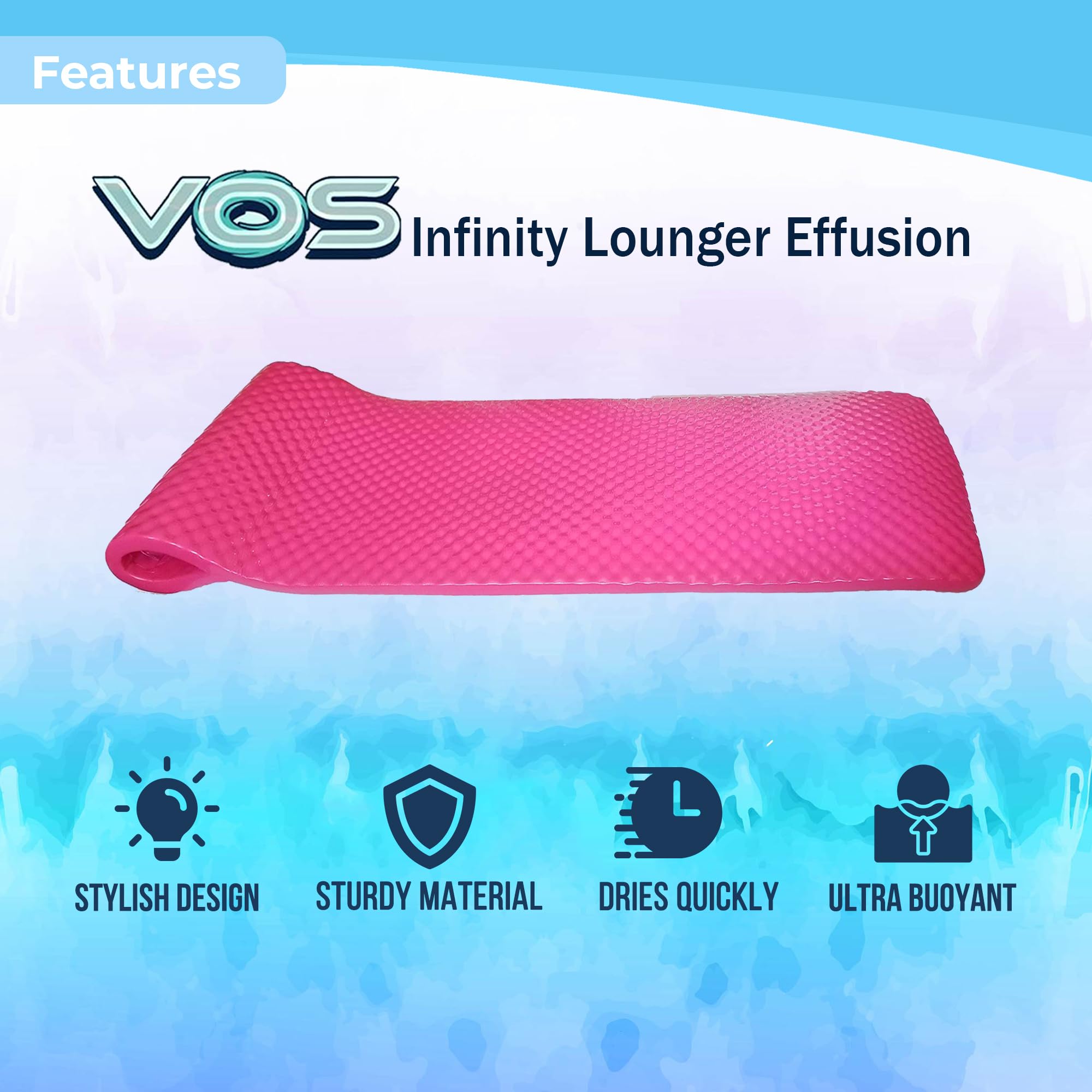 VOS Infinity Flotteur à effusion pour piscine et lac