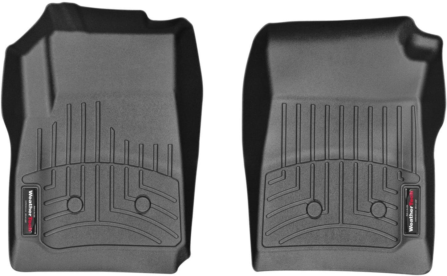 WeatherTech Custom Fit FloorLiners for Chevrolet Colorado, Colorado, Canyon - 1st Row (447511), Black