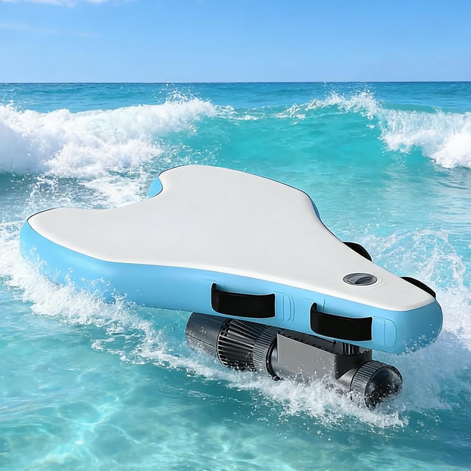 Motorized Surfboard, Electric Water Board with Detachable Propeller & Inflatable Bodyboard, Lightweight Travel Design, for Adults Teens Lake Beach Snorkeling SUP
