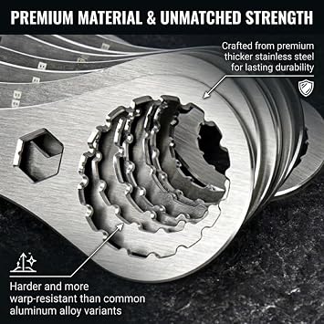 Bottom Bracket Tool for 16-Notch 44mm OD Threaded BB, Compatible with Shimano Hollowtech, SRAM Truvativ, Campagnolo and Many Other Brands