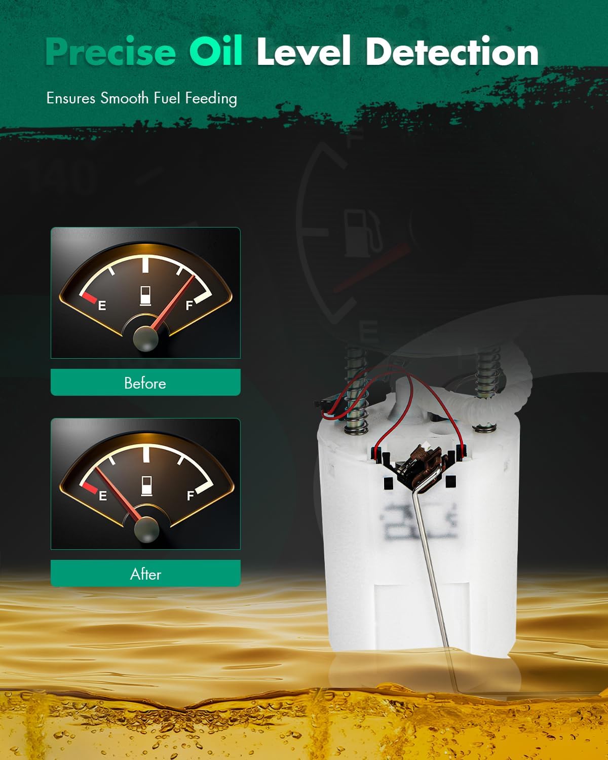 Fuel Pump Assembly w/Sensor E3549M 02-04 for Chevy Trailblazer & Trailblazer EXT; 04 for Buick Rainier; 02-04 for GMC & for Oldsmobile Bravada; 03-05 for Isuzu Ascender 4.2L I6/5.3L V8/4.3L V6