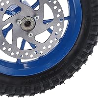 Vista 8 de Acouto Rueda delantera de 12.5 x 2.75 pulgadas para mini bicicleta de cross de 2 tiempos, rueda delantera de goma, rueda delantera de llanta, disco