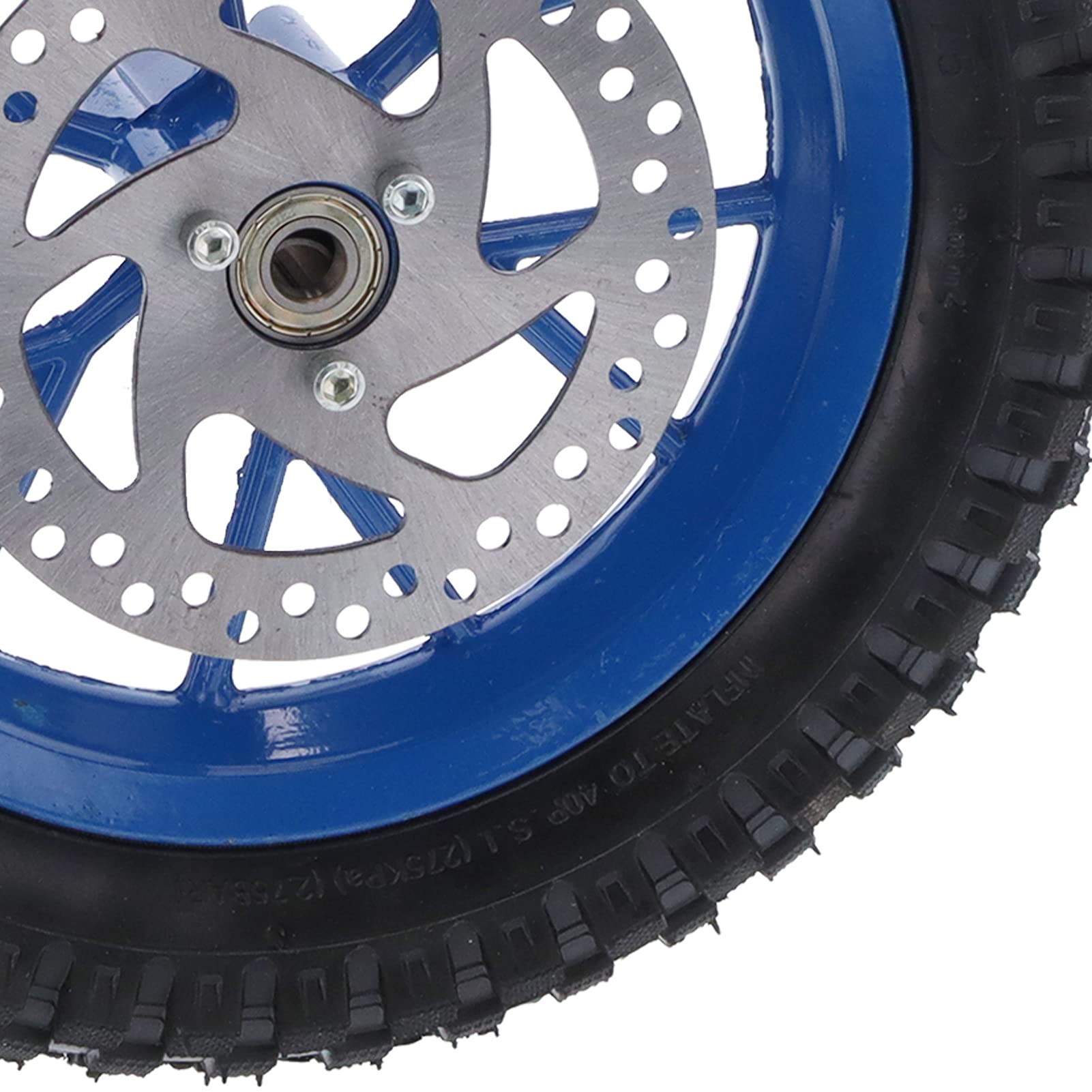 Pneumatico per Ruota Anteriore per Moto, Pneumatico per Ruota Anteriore in Gomma Bulloni per Pignone Freno a Disco 12,5x2,75 Pollici per Mini Bici Cross 2 Tempi