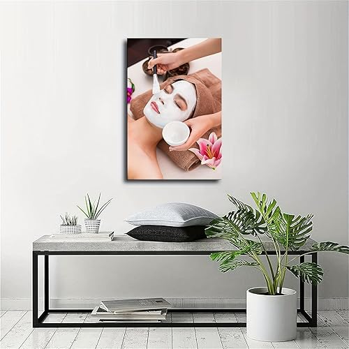 Miniatura 2 de Póster de salón de belleza, cuidado de la piel facial, spa, lienzo artístico e impresión artística de pared, decoración moderna para dormitorio