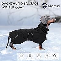 Vista 2 de Abrigos de perro salchicha impermeables, perfectos para perros salchichas, salchichas, abrigo de invierno para perro Weiner con forro polar