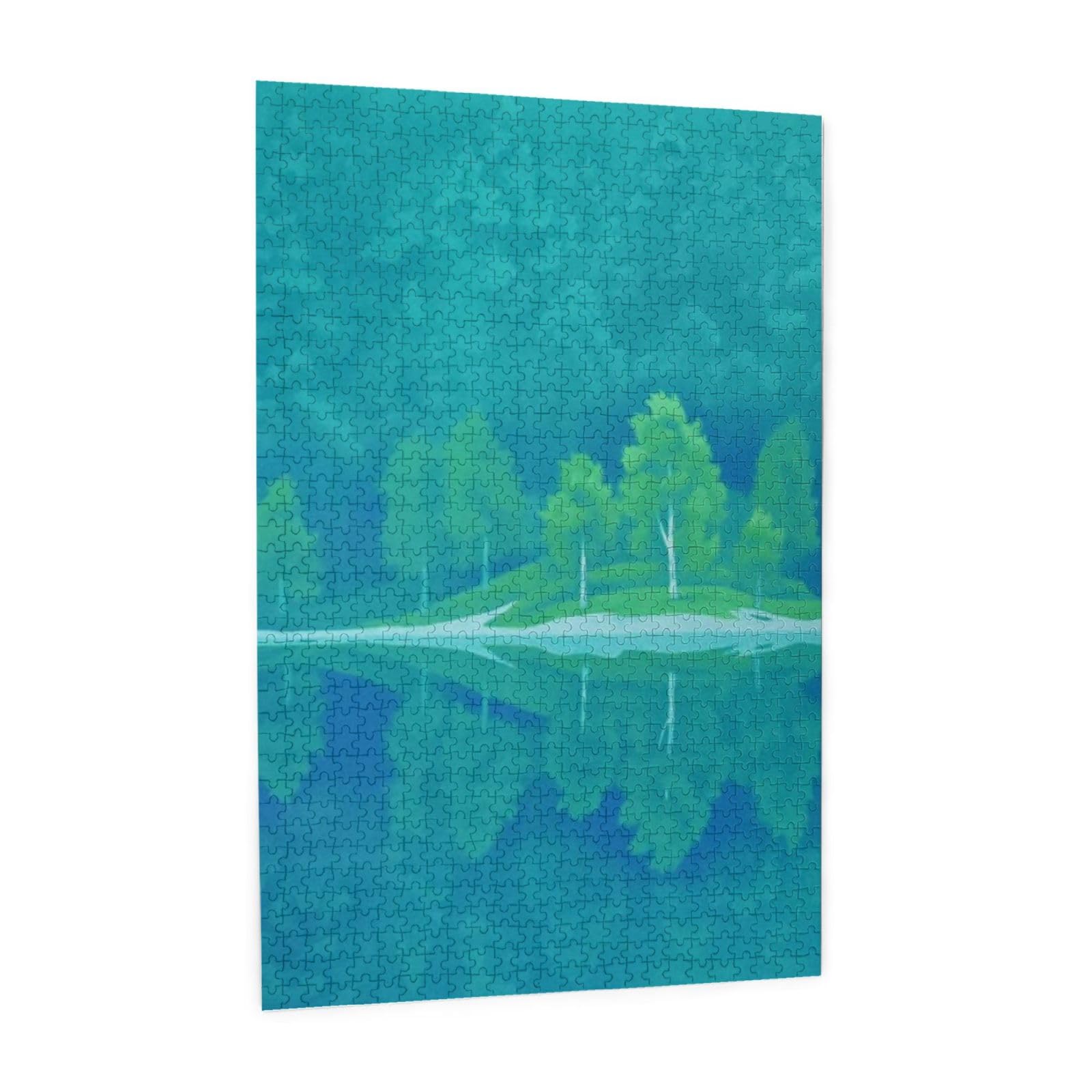 Amazon.co.jp: 1000ピース ジグソーパズル 東山魁夷 緑響く(8) 大人用