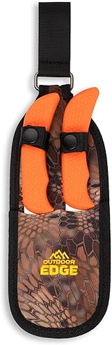 Miniatura 3 de OUTDOOR EDGE WildGuide - Juego de cuchillos de caza de 4 piezas y kit de aderezo de campo, con hoja afilada, cuchillo para desollar con gancho