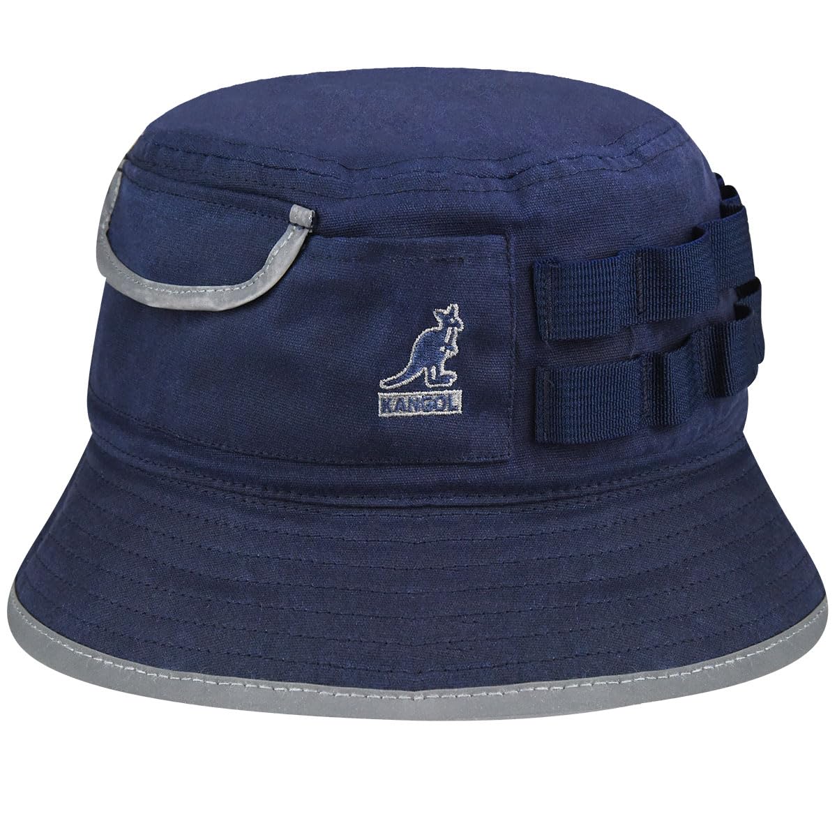 Kangol Waxed Utility Bucket Cotton Hat by Women/Men - Summer Fisher´s Sun Spring-Summer - L (58-59 cm) Navy