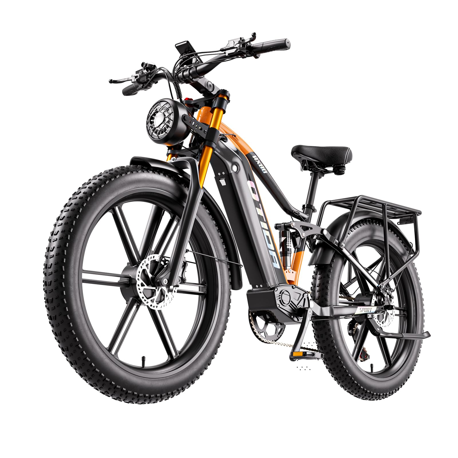 Peak 3000W Dual Motors Electric Bike for Adults 32MPH with 48V 20Ah Battery, 26" x 4" Fat Tire Full Suspension Ebike with Hycraulic Dual Brakes, Mountain E-Bike Spoked/Mag Wheel