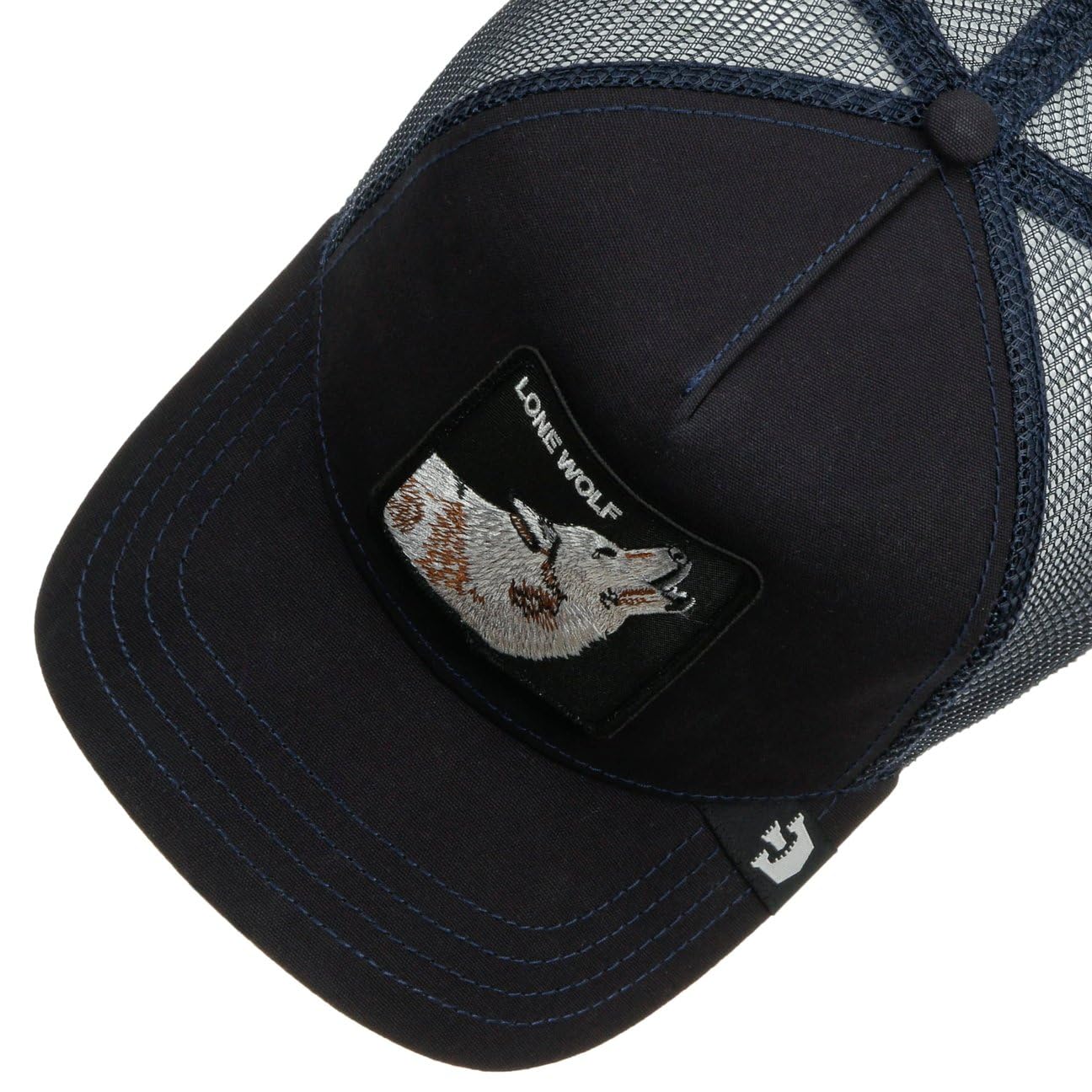 Goorin Bros. Cappello Lone Wolf Trucker cap Misto Poliestere Blu Unisex