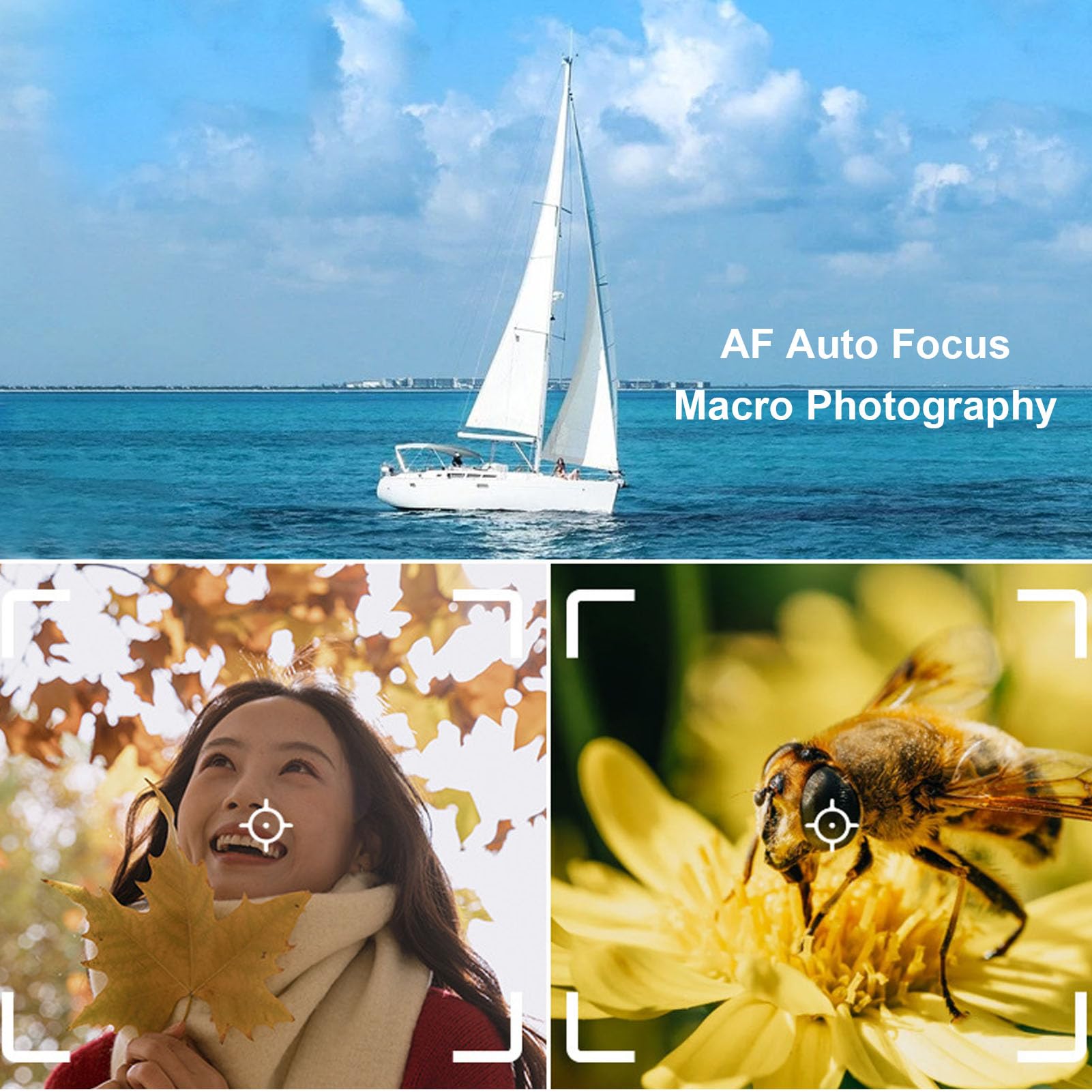 Camera Digitale 5k 75 MP con WiFi, Autofocus Zoom 18x, Schermo di Lancio da 3 Pollici, Fotocamera Vlogging con Carta da 32 GB
