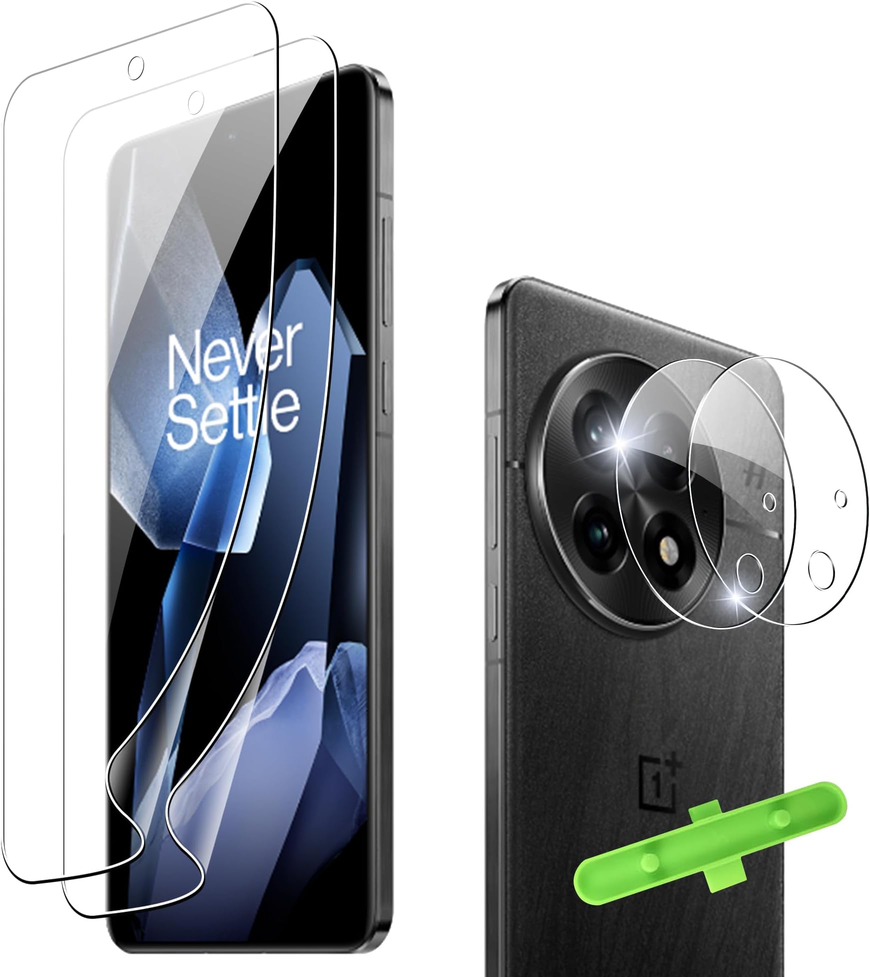 for OnePlus 13 Screen Protector（Self-Healing TPU Film with Camera Lens Protector, Anti-Scratch,Case Friendly,HD,Anti-Scratch, 2+2 PACK(not glass)