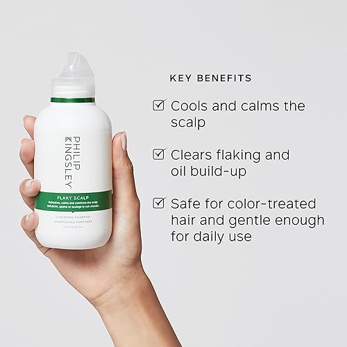 Vista 2 de PHILIP KINGSLEY Champú para cuero cabelludo escamoso para limpieza seca, grasa y cuidado calmante del cuero cabelludo, calma y calma, 8.45 onzas