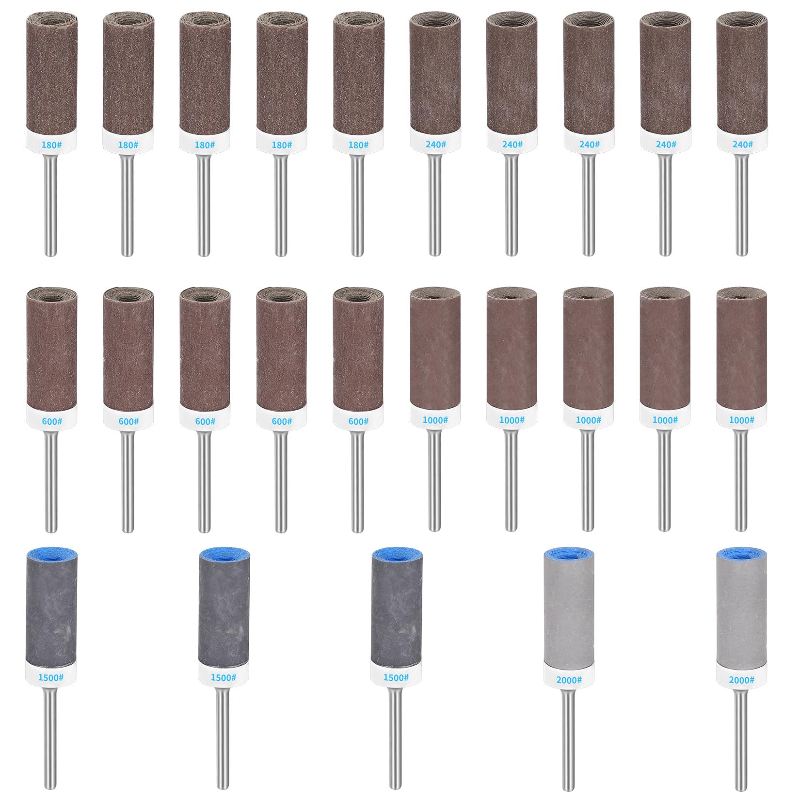 25 Pcs Sanding Drums Sleeves