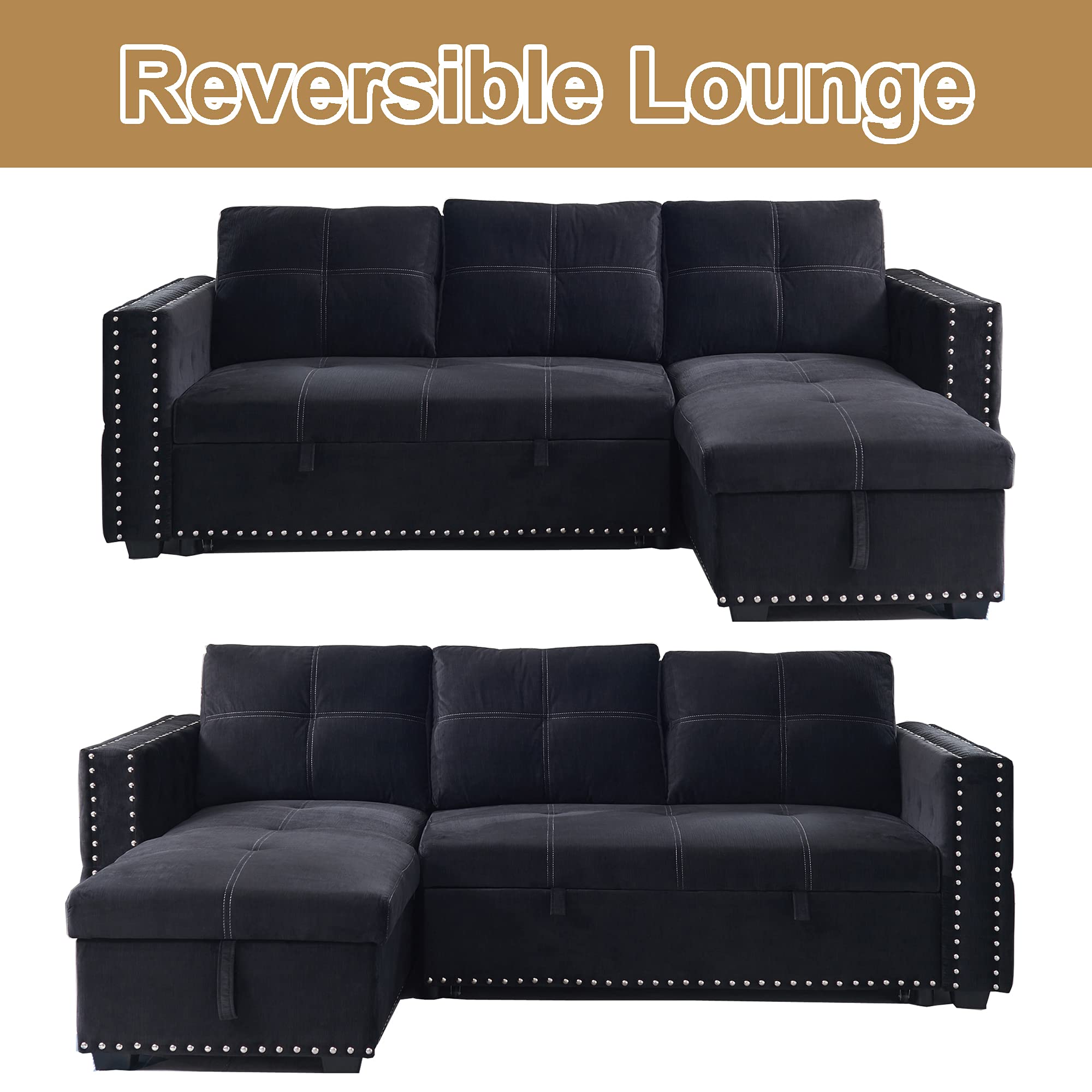 Buy Sectional Sofa with Chaise, HABITRIO 91" LShape Loveseat Couch