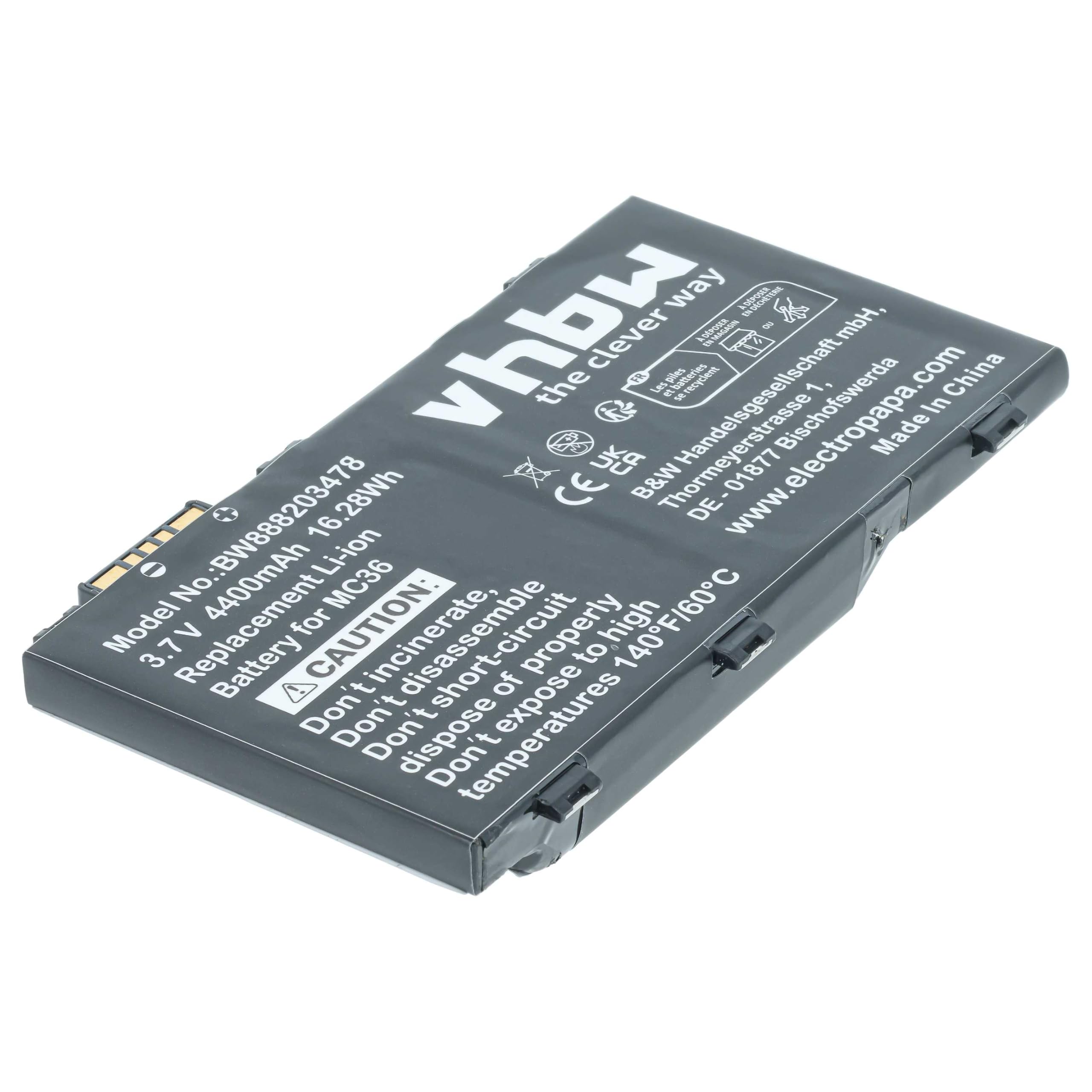 vhbw Batterie Compatible avec Zebra RFD8500 Ordinateur Mobile PDA Scanner (4400mAh, 3,7V, Li-ION)