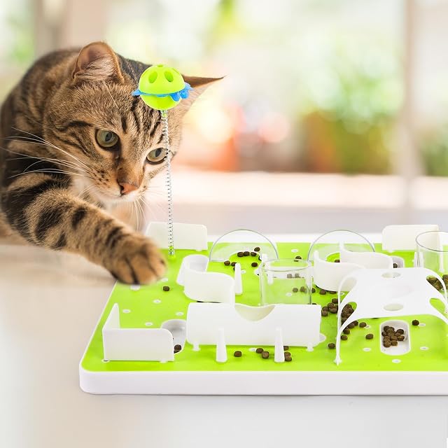 Foto 6 de 8 de ALL FOR PAWS Juguete para Gatos con Dispensador de Golosinas y Hierba Gatera,Juguete para Gatitos…