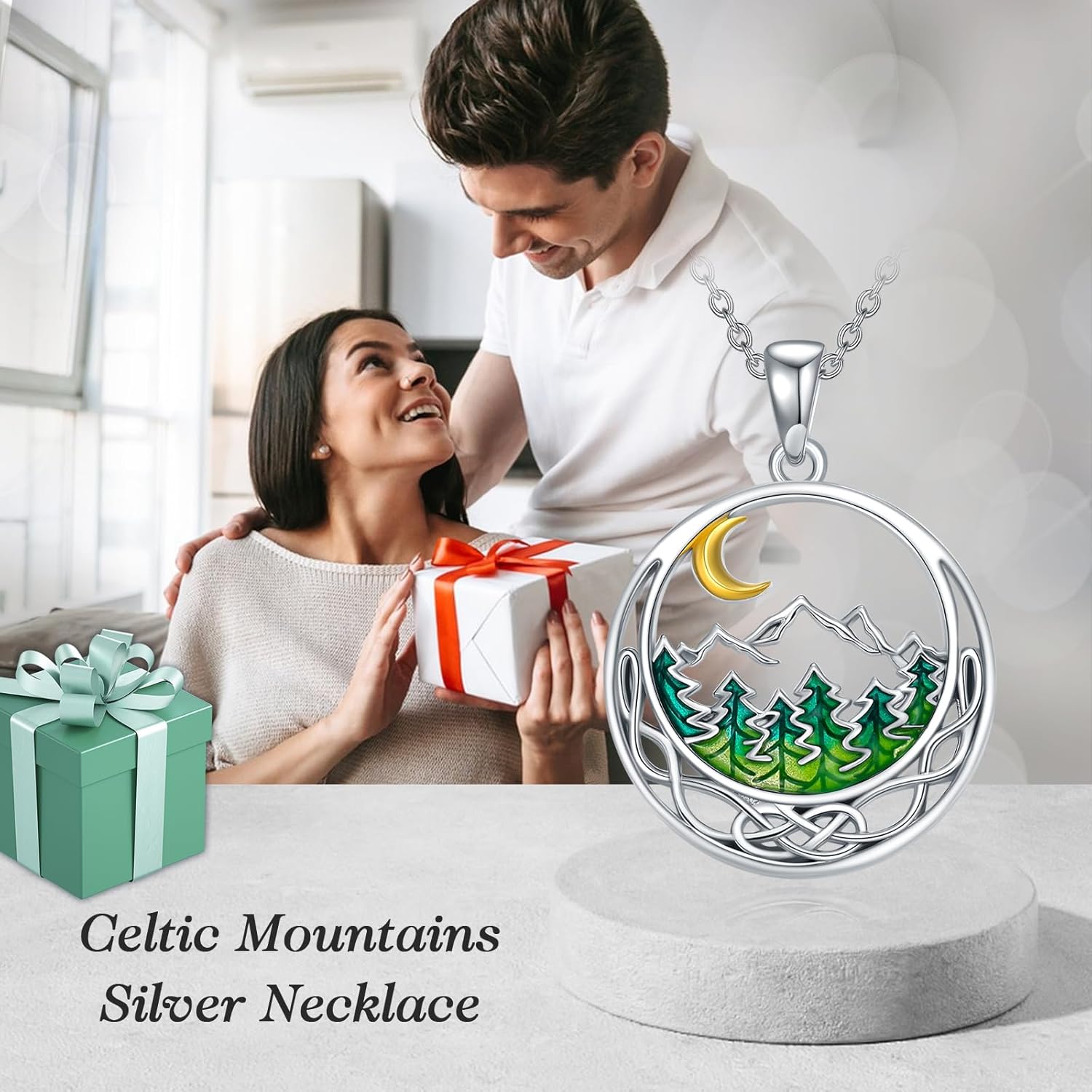 Mountain Necklace for Women - Sterling Silver Nature Mountain Jewelry - Hiking Gifts for Women Climbers and Nature Lovers - Image 5