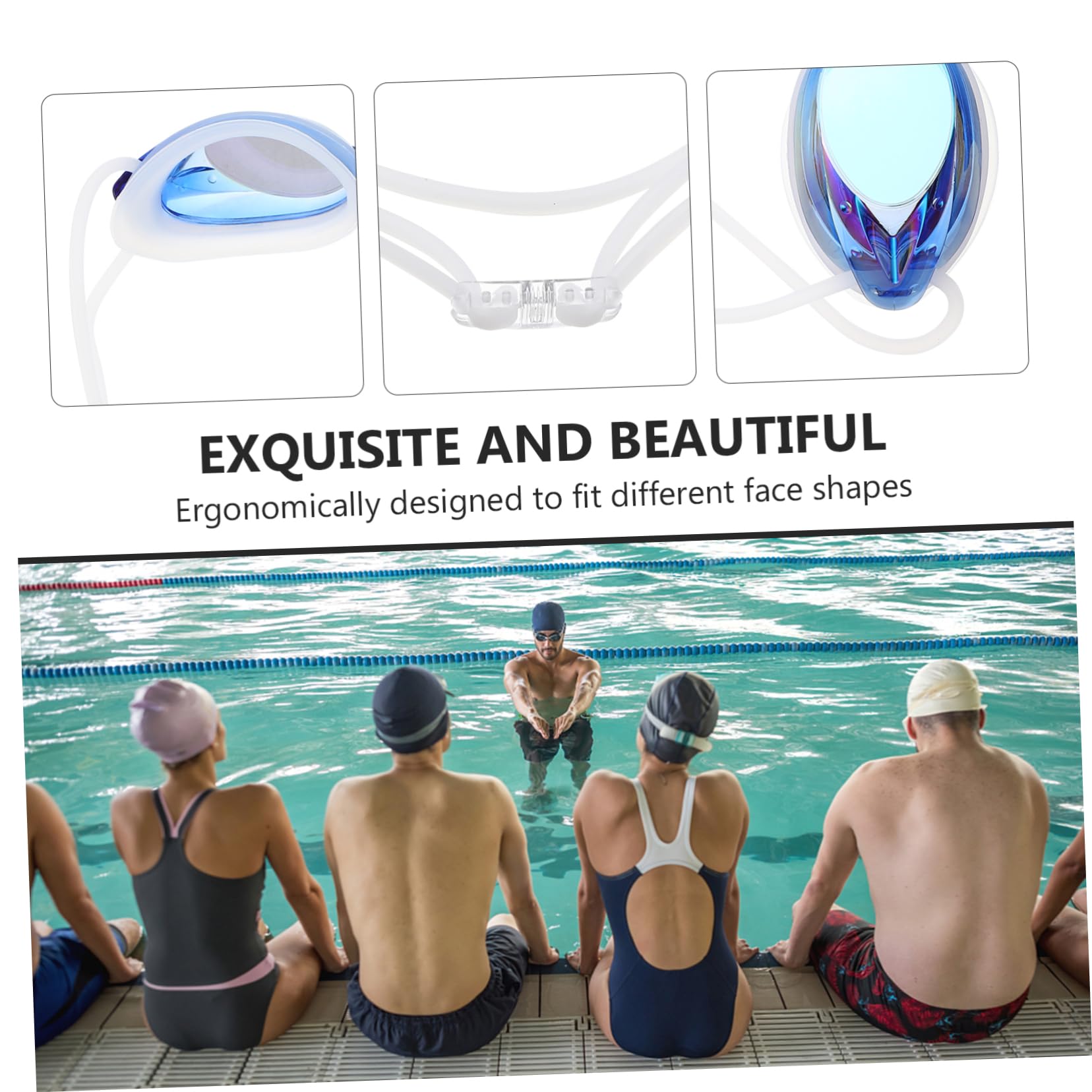 VANZACK Taucherbrille Schwimmbrillen für Erwachsene Schutzbrillen schwimmutensilien schwimmbrilen schnapsgläser Schwimmbrille für Herren Augenschutz schwimmen Schwimmwerkzeug Stk