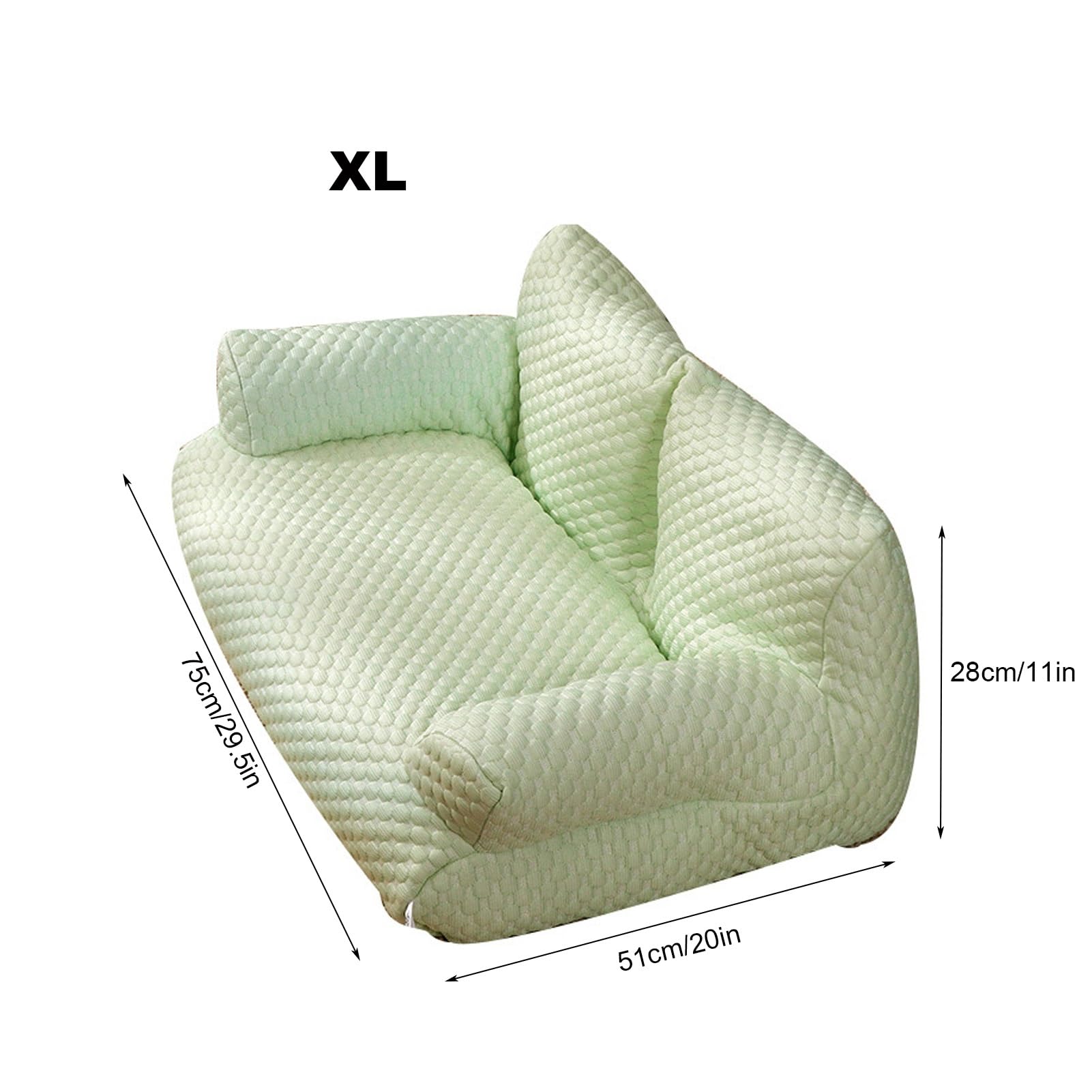 Canapé-lit Doux et rafraîchissant pour Chat, canapé d'été en Soie glacée pour Chiens et Chats, canapé Respirant, Amovible et Lavable pour Animaux de Compagnie avec Fond antidérapant (Couleur :