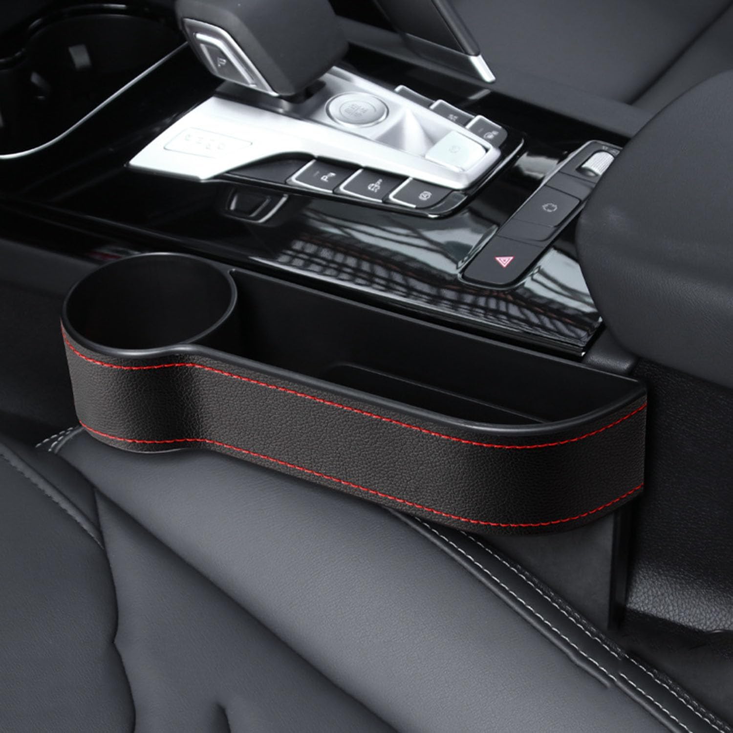 Car Cup Holder Organizer Multifunctional Car Gap Storage Box for Morris Garage MG6 SW 2010-2022,Black A
