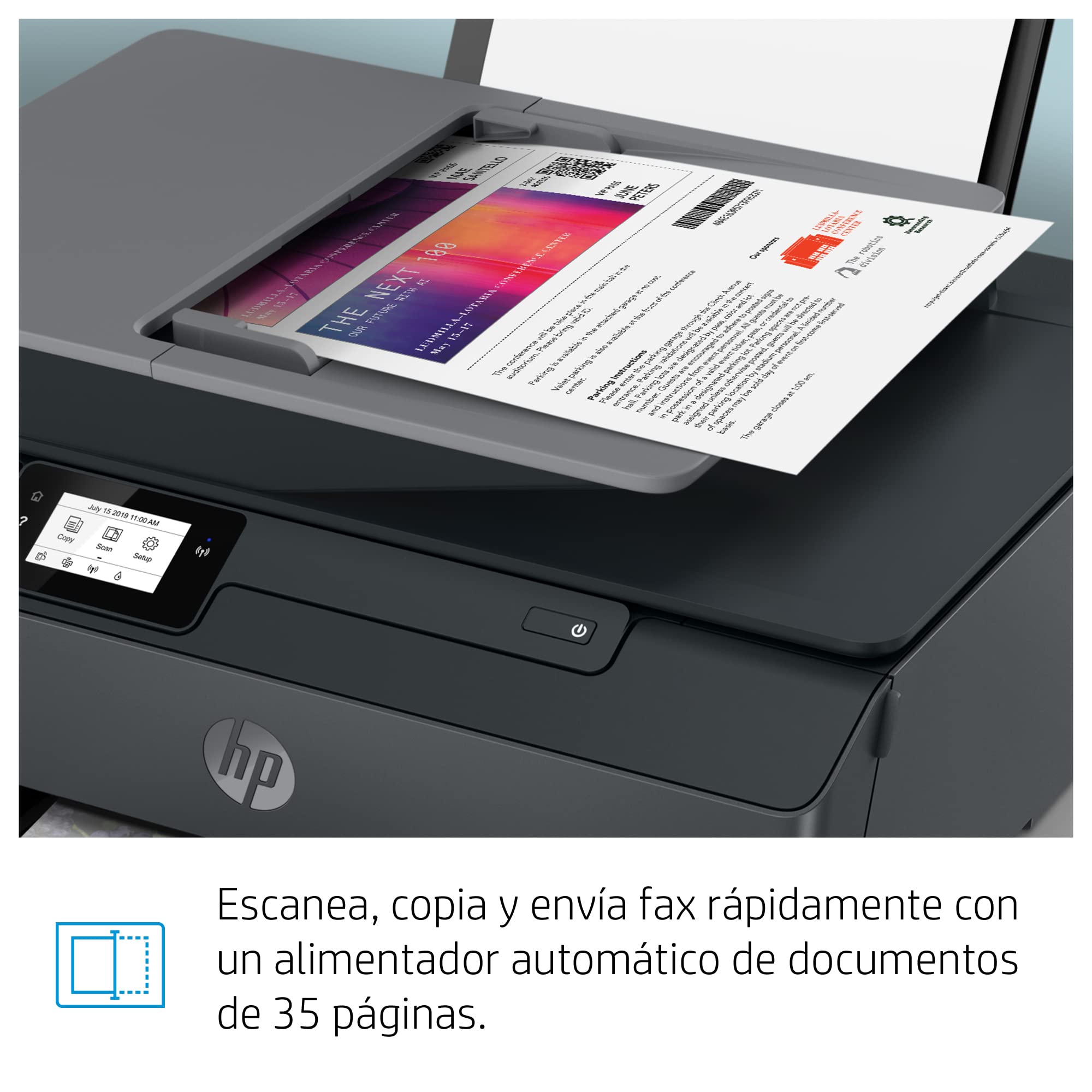 HP Smart Tank Plus 655 Y0F74A - Impresora A4 Multifunción con Deposito de Tinta Recargable, Impresión a Color, Escaner, Copiadora, Fax, Wi-Fi, Smart App, Negro