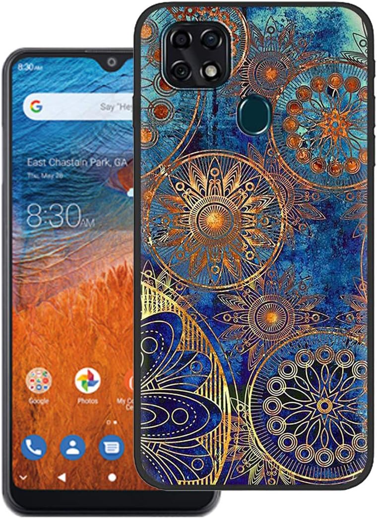 Case for ZTE ZMax 10, ZTE Z6250 Back Case,Consumer Cellular ZMax 10 Case, New Painting Design Flexible Soft TPU Scratch Resistant Non-Slip Protective Cover Slim Phone Case for ZTE Z6250 Blue