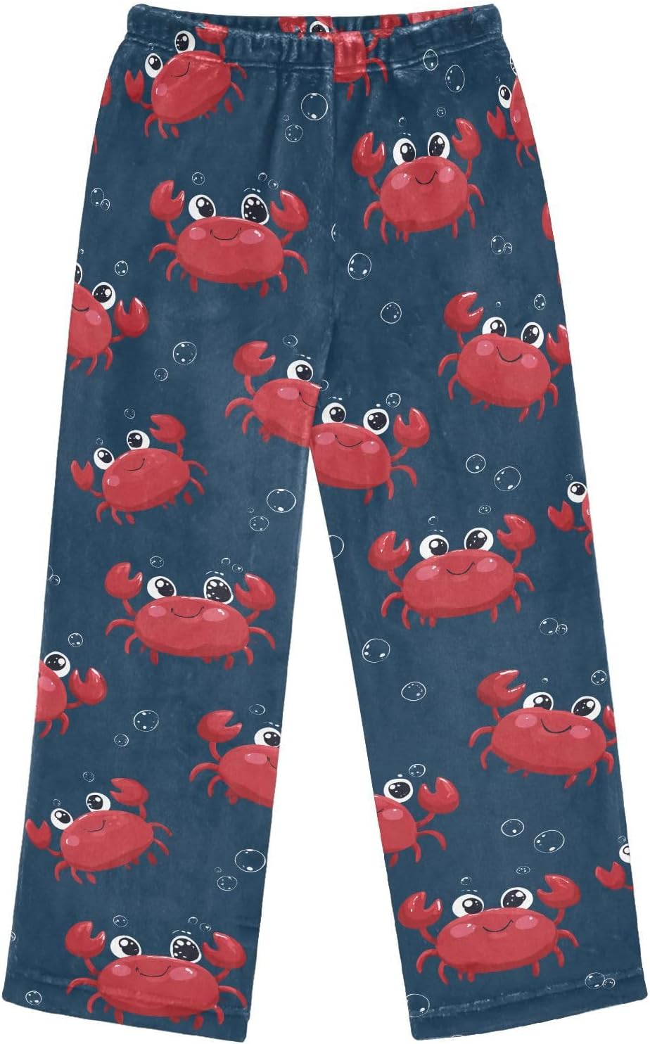 visesunny Cute Crabs Bubbles Boys Pants for Kids Fleece Bottoms Long Jogger Pants Trousers with Pockets Size 6-14Y