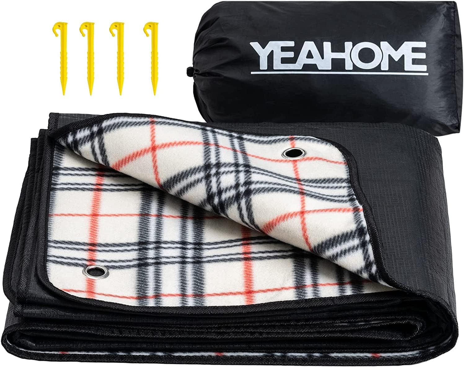 YEAHOME Picnic Blanket Beach Mat, Triple Layers Waterproof Outdoor Blanket, Extra Large Sand Proof Portable Camping Blanket 60x70, Great for The Beach, Park, Camping on Grass