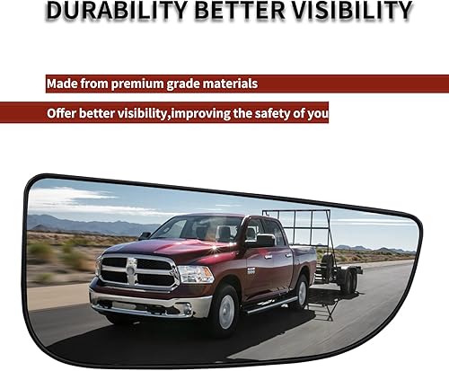 Miniatura 5 de Espejo retrovisor lateral del pasajero, retrovisor inferior convexo de paso derecho, espejos de remolque con soporte trasero, espejo lateral de