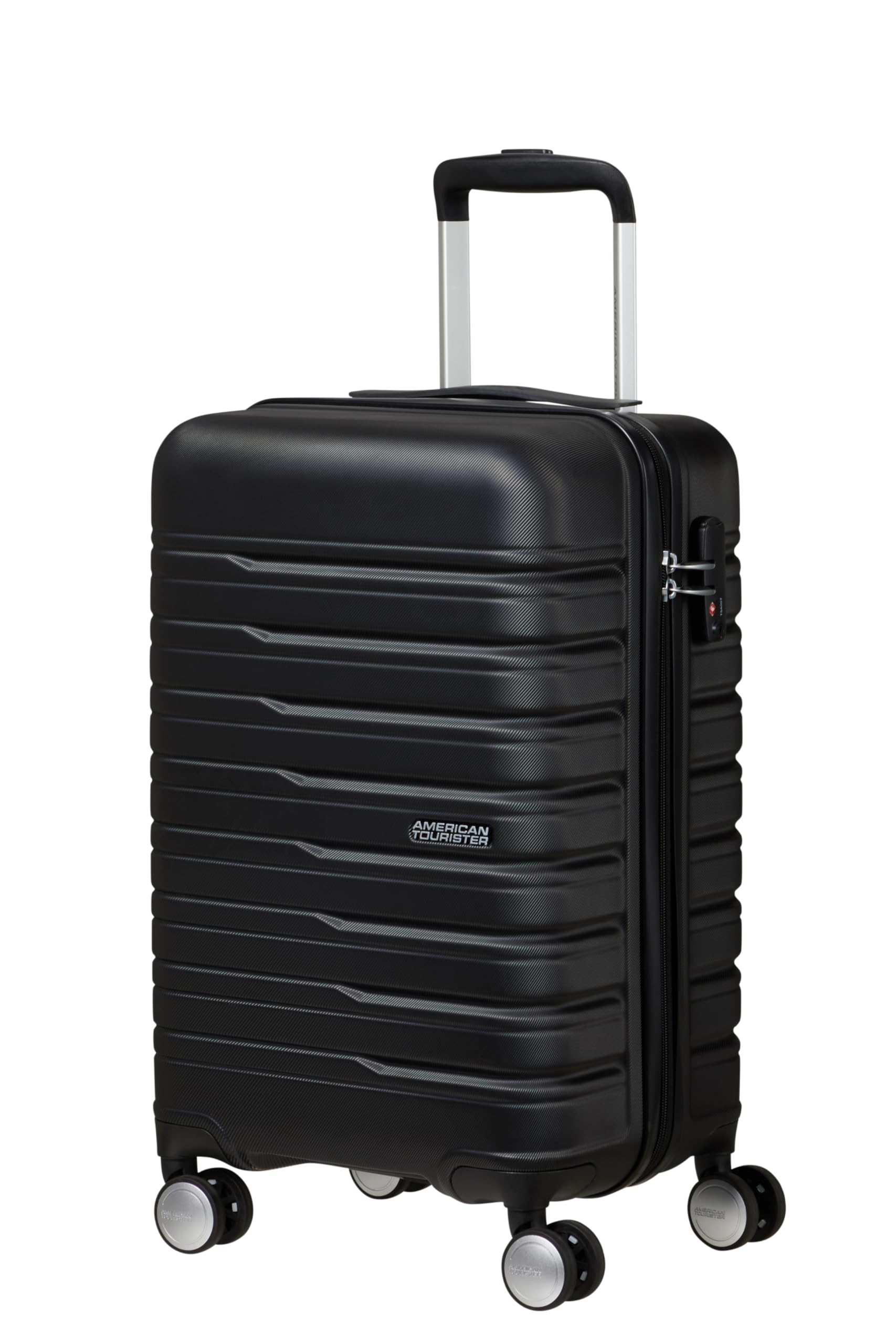 American Tourister Flashline - Spinner S Slim, Hand Luggage, 55 cm, 34 L, Black (Shadow Black)