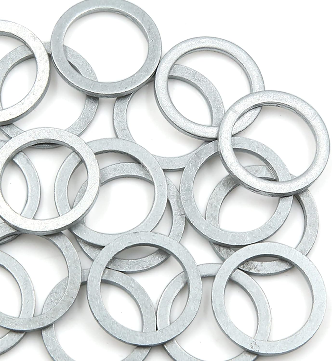 X AUTOHAUX 20pcs Engine Oil Crush Washers Drain Plug Gaskets 18mm ID. 23.9mm OD. for Car