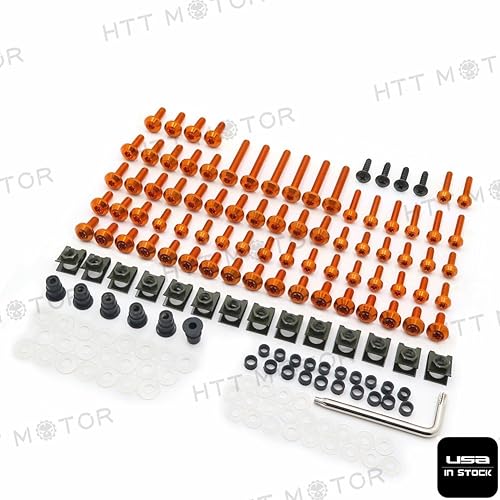 Miniatura 2 de HTTMT MT215-020 - Kit completo de pernos de carenado para motocicleta Gloden Sportbike