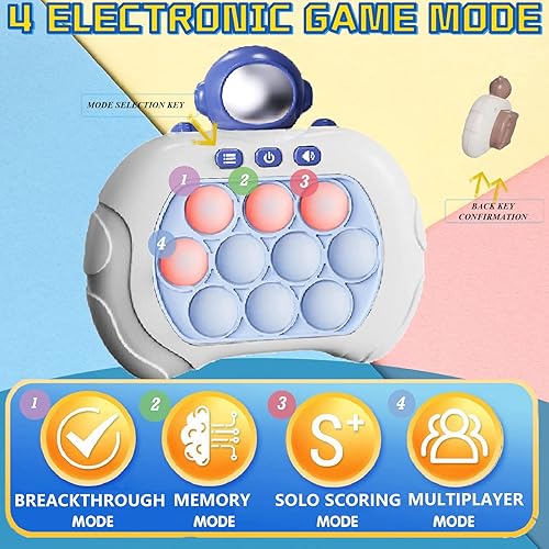 Miniatura 2 de PLIOPYIK Juguetes para aliviar el estrés, rompecabezas revolucionario de descompresión, máquina de juego de gopher con botones, novedosos juguetes