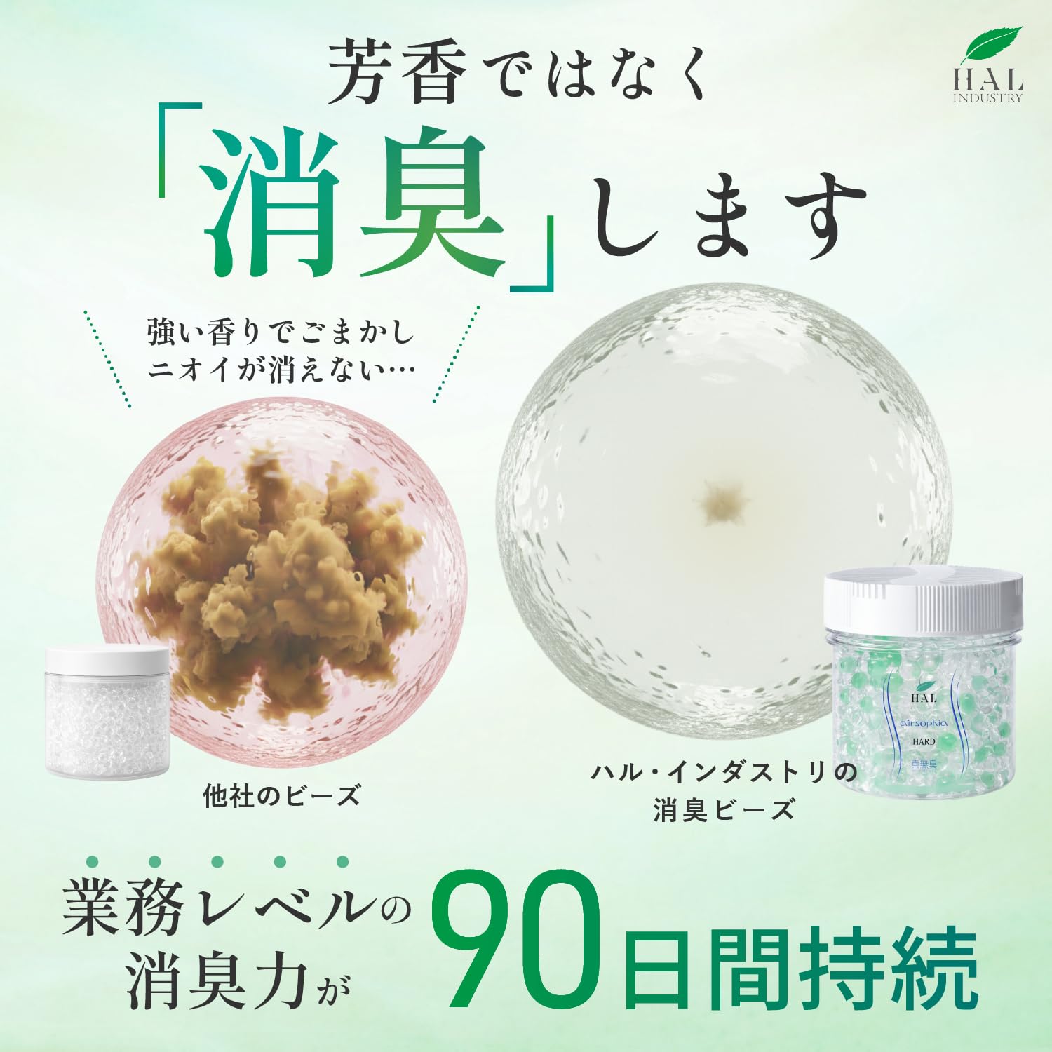 Amazon | ハル・インダストリ エアソフィア 消臭ビーズHARD 600g 消臭