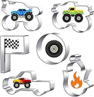 6 Pieces Truck Cookie Cutters Truck Party Favors Vintage Cookie Cutter M...