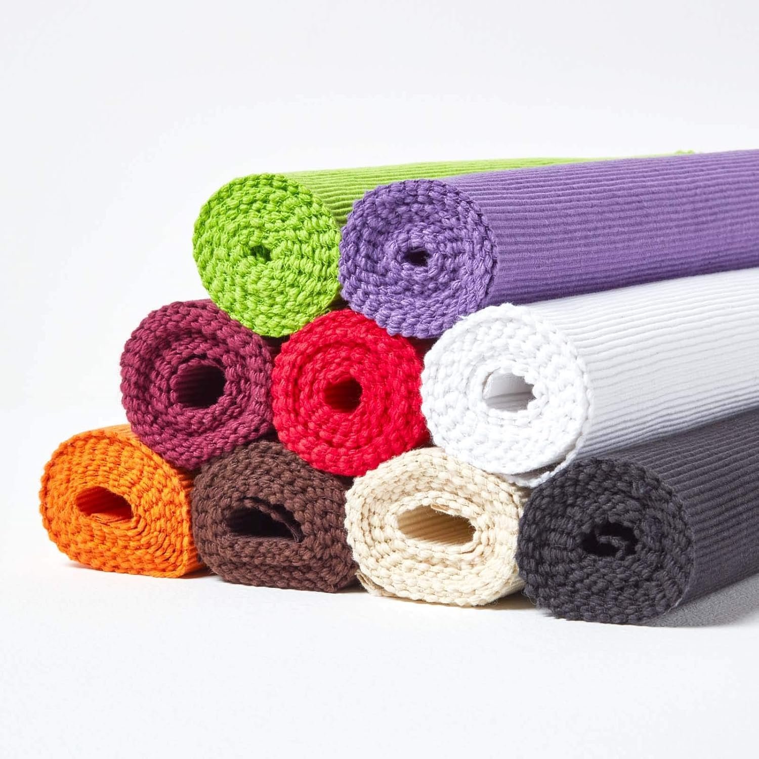 HOMESCAPES - Table Runner - Purple - 100% Ribbed Cotton - 17 x 70 Inch ( 44 x 178 cm ) - Easy care - Washable at 40 Deg C - Image 5