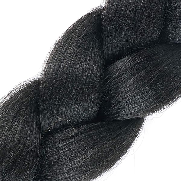 60cm Extension Treccine Treccia Africane Capelli Neri Sintetici Finti Lunghi Intrecciare Jumbo Braids 1 Ciocca Crochet Twist Bellezza - 4