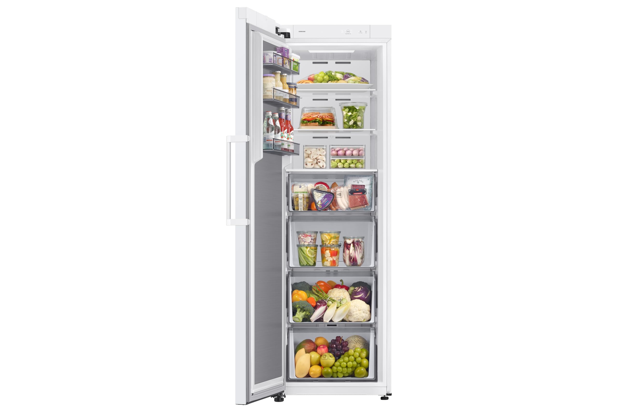 Samsung Congelador Vertical Bespoke AI 186cm All-Around Cooling 323L Clase E Blanco RZ70H32KEVEF