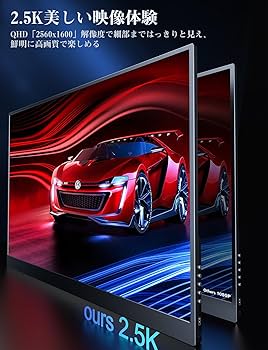 Amazon.co.jp: MAGICRAVEN モバイルモニター 18インチ 2.5K